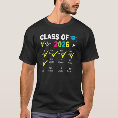 Class Of 2026 Grow With Me With Space For Checkmar T_Shirt