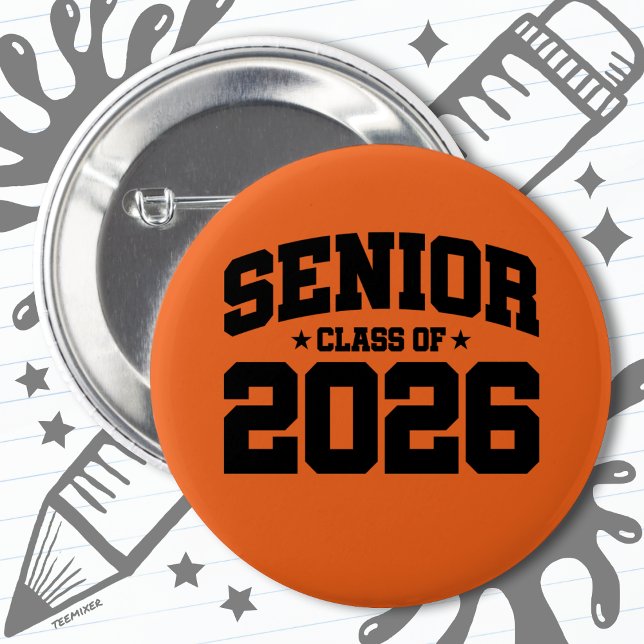 Class of 2026 High School Graduation Senior 2026 Button (Creator Uploaded)