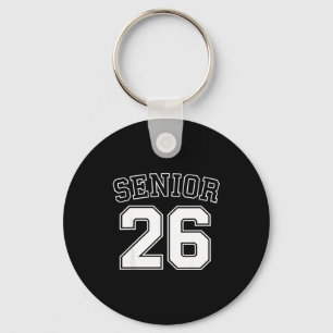 Class of 2026 high school senior 2026 on back keychain