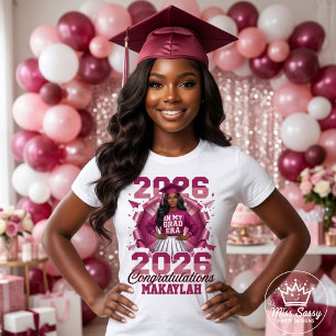 Class of 2026 In My Grad Era Black Girl Graduation T-Shirt