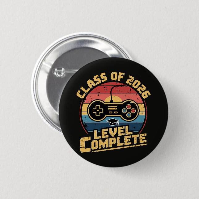 Class Of 2026 Level Complete Button (Front & Back)