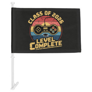 Class Of 2026 Level Complete Car Flag