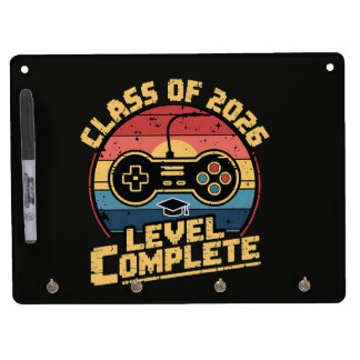 Class Of 2026 Level Complete Dry Erase Board With Keychain Holder