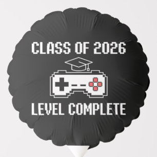 Class Of 2026 Level Complete Gaming Graduation Balloon