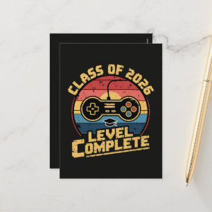 Class Of 2026 Level Complete Holiday Postcard