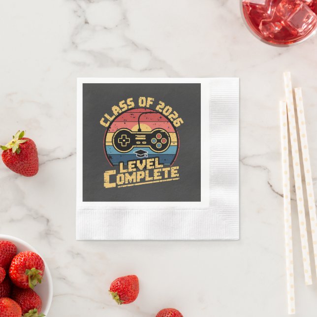 Class Of 2026 Level Complete Napkins (Insitu)