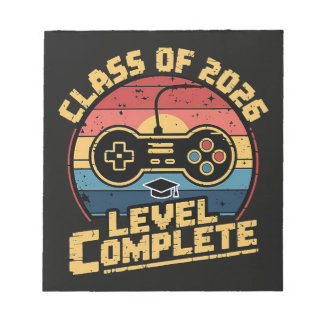 Class Of 2026 Level Complete Notepad