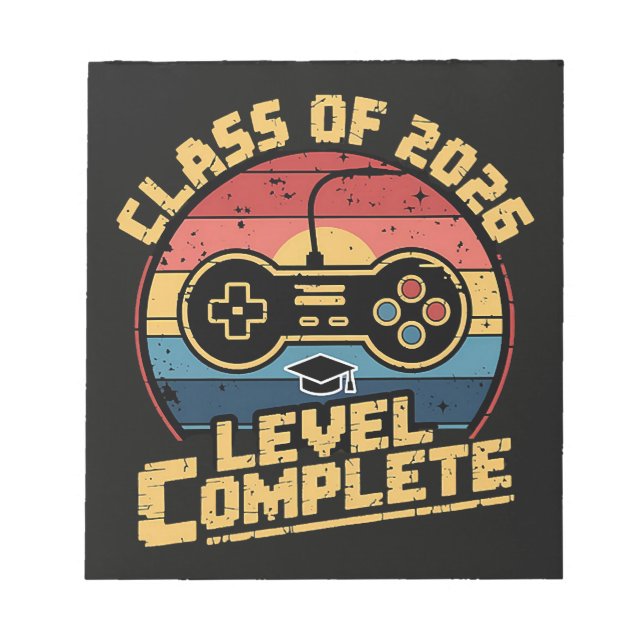 Class Of 2026 Level Complete Notepad (Front)