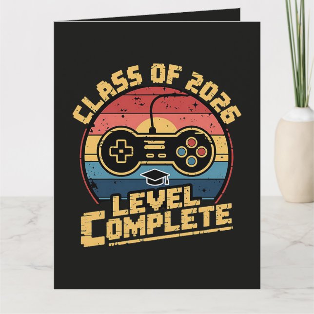 Class Of 2026 Level Complete Thank You Card (Front)