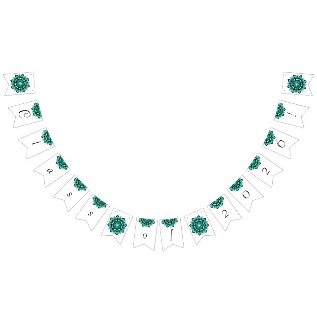 Class of 2026! Mandala in aqua Bunting Flags (All)