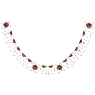 Class of 2026! Mandala in red Bunting Flags