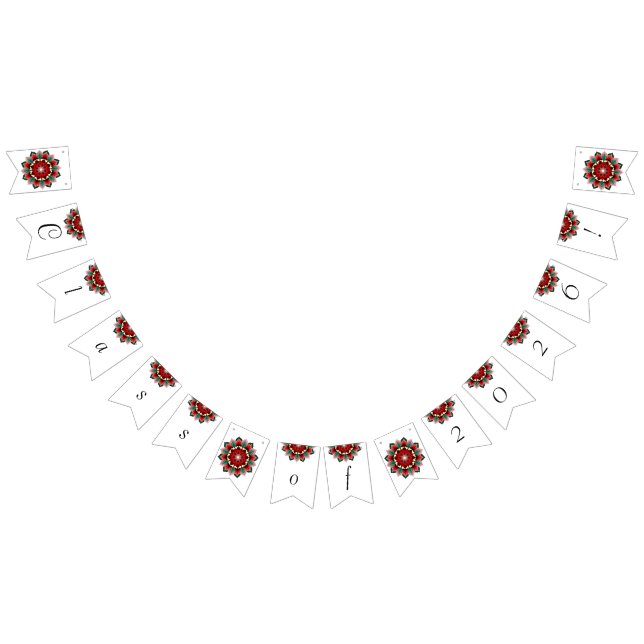Class of 2026! Mandala in red Bunting Flags (All)