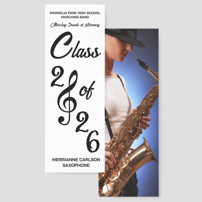 Class of 2026 Marching Band Bookmarks (Front & Back)