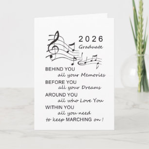 Class of 2026 Marching Band Graduation Card