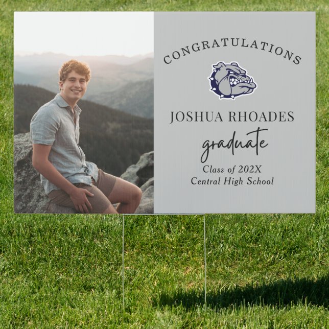 Class of 2026 Mascot Graduation Yard Sign (Insitu)