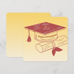 Class of 2026 Medical Graduation Invitation Custom