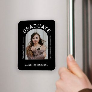 Class of 2026 minimalist simple graduate photo magnet
