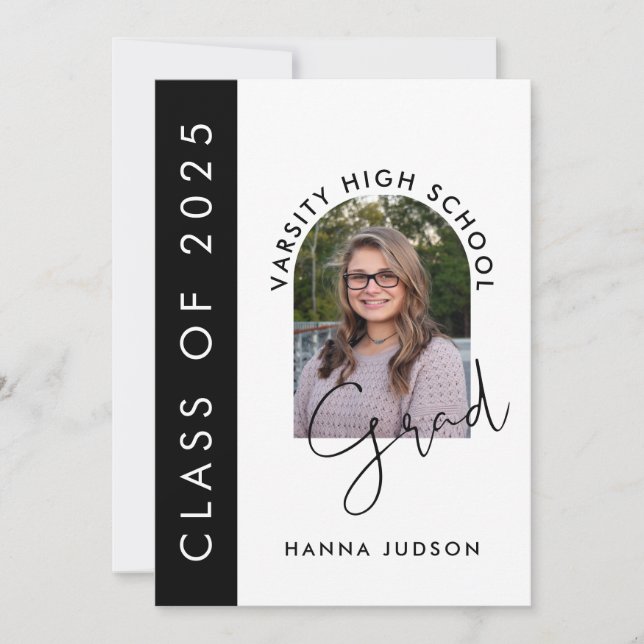 Class Of 2026 Modern Photo Graduation Open House Invitation (Front)