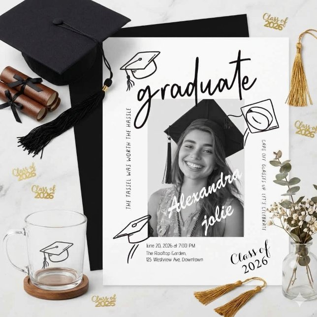 Class of 2026 Modern Photo Graduation Party  Invitation (Creator Uploaded)