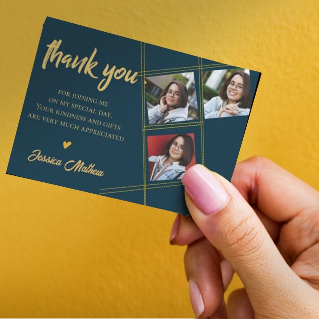 Class of 2026 Multi Photo Graduation Thank you Postcard (Creator Uploaded)