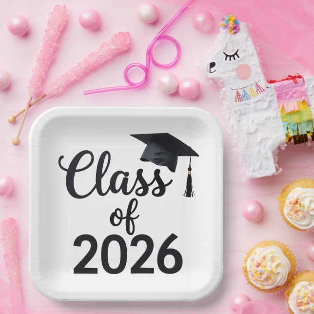 Class Of 2026 Paper Plates (Party)