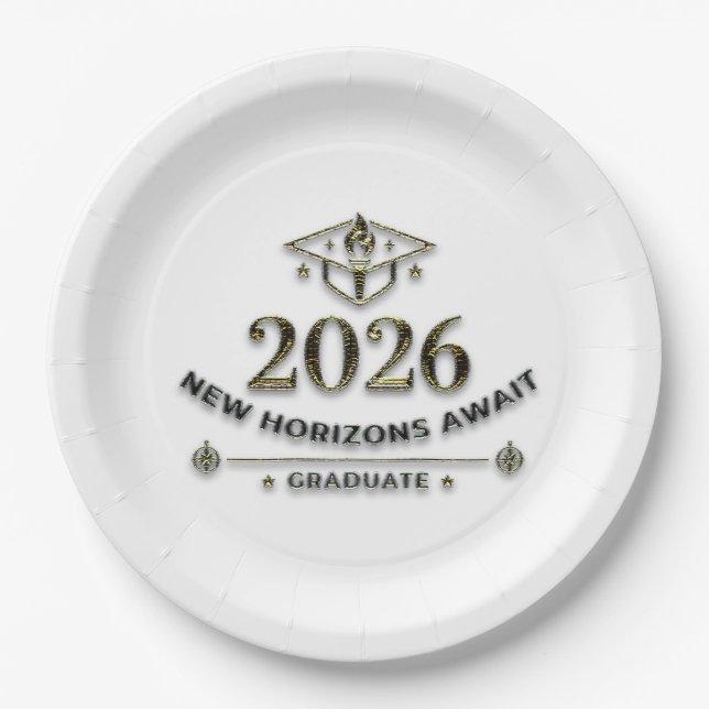 Class of 2026 Paper Plates (Front)
