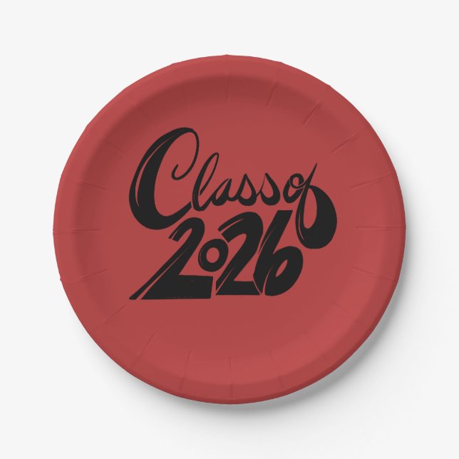 Class of 2026                                      paper plates (Front)