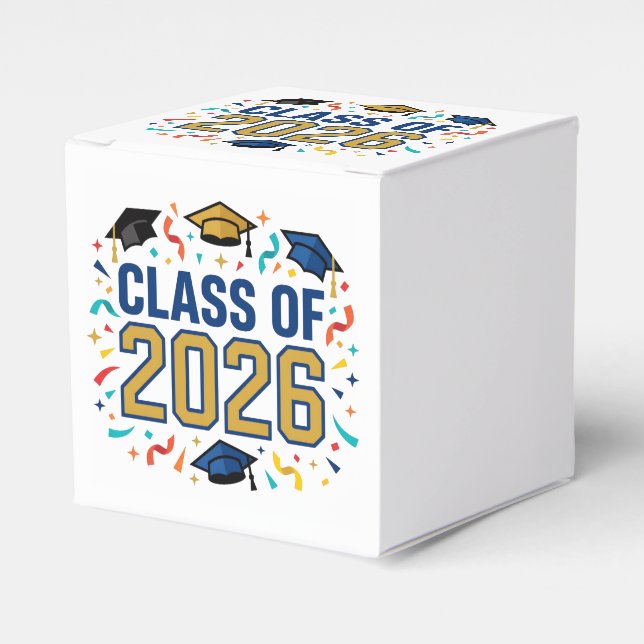 Class of 2026 Party Favor Boxes (Front Side)