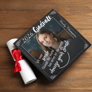 Class of 2026 Personalized Photo Graduation Cap Topper