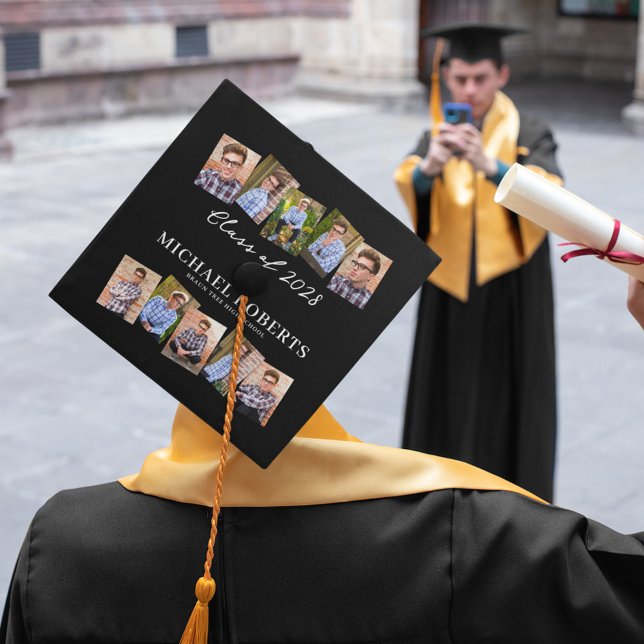 Class of 2026 Photo Collage Graduation Cap Topper (Creator Uploaded)
