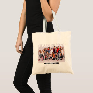 Class of 2026 Photo Graduation Announcement Tote Bag