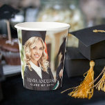 Class of 2026 Photo Graduation Paper Cups<br><div class="desc">Photo Graduation Party Paper Cups. This Paper Cup is perfect for a Class of 2026 Graduation Paper Cup looking to celebrate in style. The graduation Paper Cup allows you to add your own picture,  and update your class of.   Please contact the designer for matching customized items.</div>