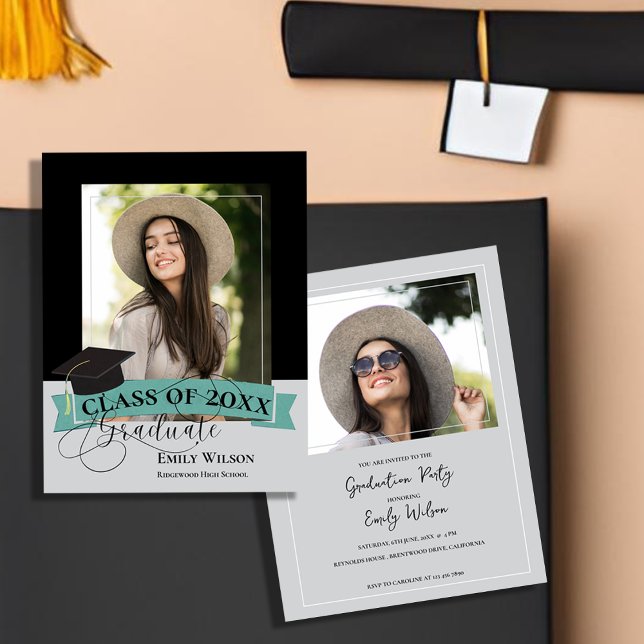Class of 2026 Photo Mini Graduation Invitation (Class of 2025 Photo Mini Graduation Invitation)