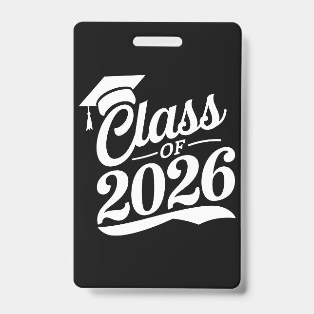 Class Of 2026 Proud Graduate Graduation Badge (Front)