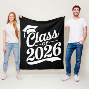 Class Of 2026 Proud Graduate Graduation Fleece Blanket