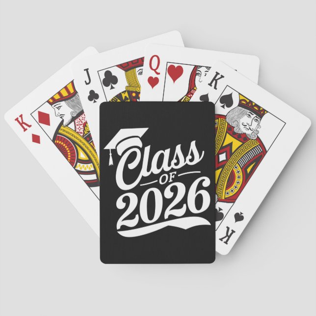 Class Of 2026 Proud Graduate Graduation Poker Cards (Back)