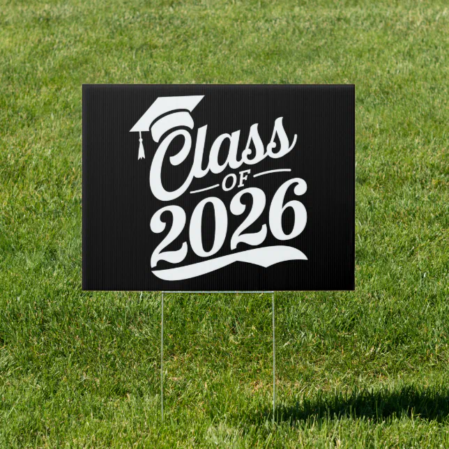 Class Of 2026 Proud Graduate Graduation Sign | Zazzle