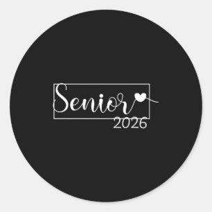 Class of 2026 senior 2026 graduation decoration me classic round sticker