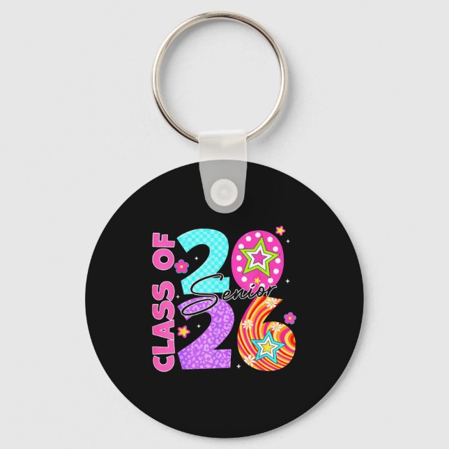 Class of 2026 senior 2026 graduation for student keychain (Front)