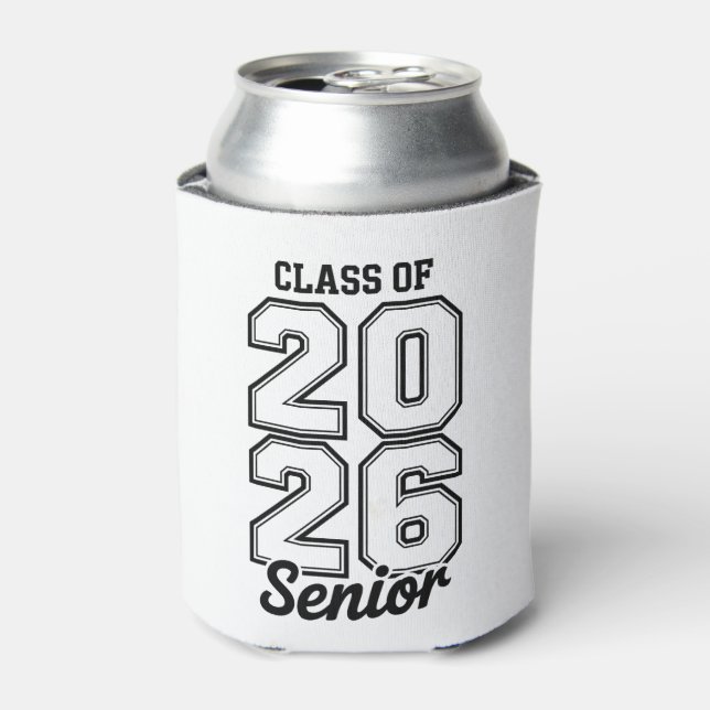 Class Of 2026 Senior 26 Graduation Graduate Can Cooler (Can Front)