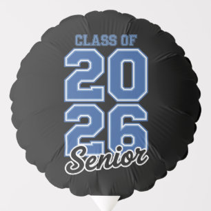 Class Of 2026 Senior Blue Graduation Graduate Balloon