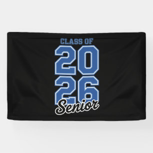 Class Of 2026 Senior Blue Graduation Graduate Banner