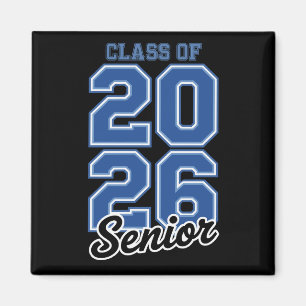 Class Of 2026 Senior Blue Graduation Graduate Magnet