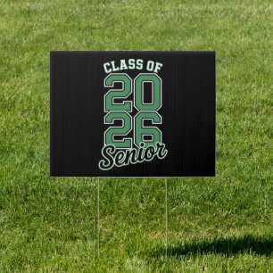 Class Of 2026 Senior Green Graduation Graduate Sign
