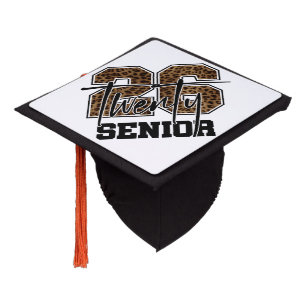 Class of 2026 Senior Typography Design Graduation Cap Topper