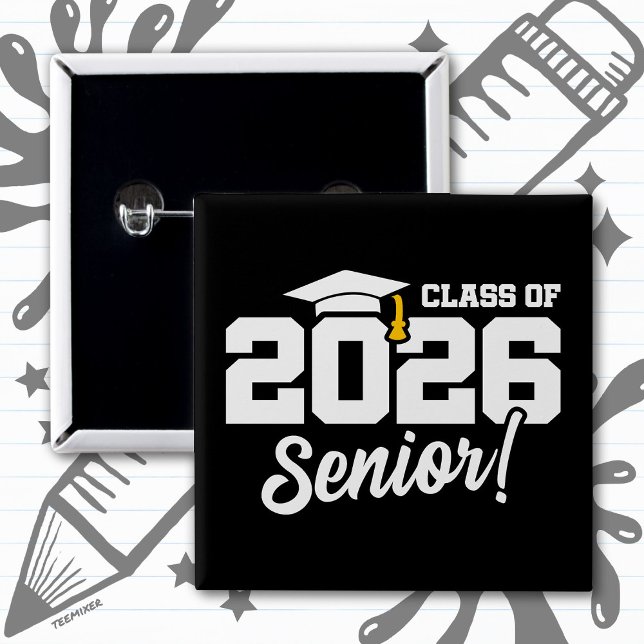 Class of 2026 Senior Varsity Graduation Fun Quote Button (Creator Uploaded)