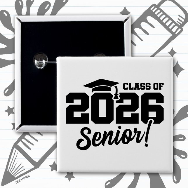 Class of 2026 Senior Varsity Graduation Fun Quote Button (Creator Uploaded)