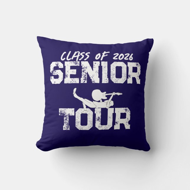 Class of 2026 Senior Year Tour Throw Pillow (Front)