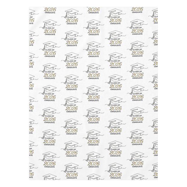 Class of 2026 Table Runner / Graduation Tablecloth (Front)