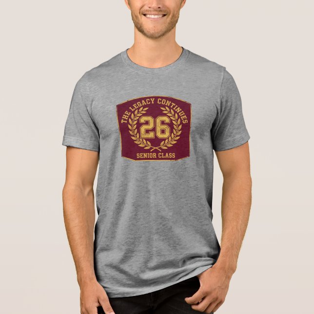 Class of 2026: The Graduation Legacy Continues Tri-Blend Shirt (Front)